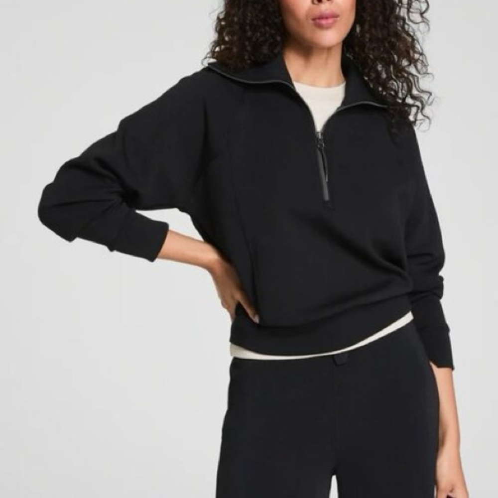 Spanx AirEssentials Half Zip Pullover Sweatshirt … - image 1